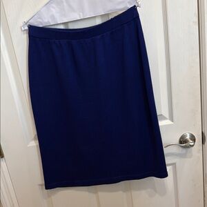 St. John Blue Pencil Skirt for Work